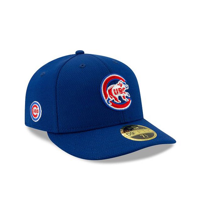 MLB Chicago Cubs 2021 Spring Training Low Profile 59Fifty Fitted (QGZ9578) - Blue New Era Caps